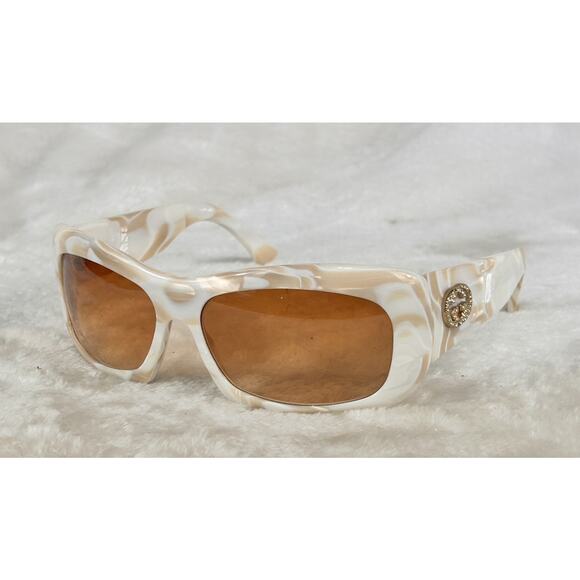 Gucci GG 2971/S SVDBA White Cream Marble Horn Sunglasses Frames 60-15 125 Italy - Picture 1 of 7